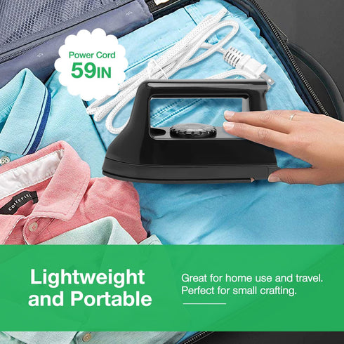 Mini Iron for Crafts Quilting, Travel Household Iron, Easy Iron Supplies Mini Electric Iron, Multiple Colors