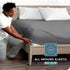 1800 Bare Home Fitted Bottom Sheet King Size - Premium Microfiber - Ultra-Soft Hotel Luxury - Deep Pocket - Durable