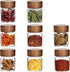 Foyofly Glass Spice Jars Seasoning Containers Small Glass Jars with Lids Airtight Food