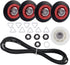 Dryer Repair Kit Drum Roller Idler Pulley Belt for Maytag 3000 Series MEDE500VW1 MEDE300VW1 MEDC215EW1