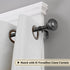 H.VERSAILTEX Adjustable Window Curtain Rods, 28 to 48 Inches, 3/4 Inch Diameter, Pewter, Classic Finials