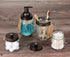 Amolliar Mason Jar Foaming Soap Dispenser, Bronze Hand Soap Dispenser with Rustproof Stainless Steel Lid, 1 Pack