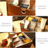 2 9 HTB Large Tea Organizer Tier with Drawer, Tea Bag Organizer with Acrylic Transparent Hinged Lid, Compartments