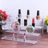 Acrylic Riser Shelf, 4 Tier Clear Display Stand for Collectibles, Cupcakes, Perfumes, 11.8 x 10.8 x 6.5 in