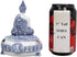 Ebros Gift Bhumisparsha Mudra Buddha Amitabha Terracotta Jewelry Box Figurine, 5.25" Diameter