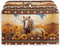 Aztec Horse Bread Toaster Cover, 4 Slice Sunflower, Washable Dustproof Cover, Small Decorative Toaster
