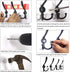 WEBI Coat Rack Wall Mounted - 5 Heavy Duty Metal Hooks for Hanging Coats, 2 Packs
