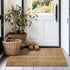 Jute Handspun 24" x 36" Area Rug, Premium Reversible Chunky Textured Tan Beige Accent Carpet