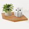 Fun Memories Corner Shelf Wall Mount, Solid Oak Wood Floating Corner Shelves