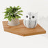 Fun Memories Corner Shelf Wall Mount, Solid Oak Wood Floating Corner Shelves