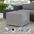 48L 25W 18H Inch, OutdoorLines Outdoor Waterproof Patio Ottoman Covers - Rectangle UV-Proof Patio Side Table Cover