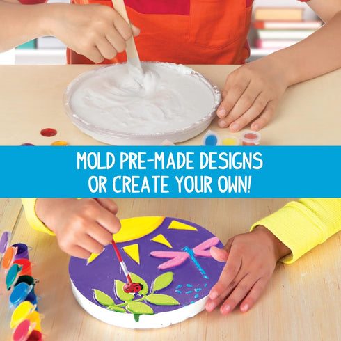 4 Summer 5, 6, 7, 8, 9, Made By Me Mix & Mold Your Own & Make DIY Personalized Stepping Stones, Great Spring & Weekend