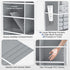 2 Pack 5-Tier 10 80 lbs Over The Door Organizer with Side Mesh Pockets & Clear Windows, Weight Capacity Hanging Storage