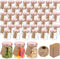 Nitial 50 Pack 5 oz Plastic Jars with Lids Bulk Yogurt Containers