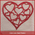 Red Heart Mantle Scarf for Fireplace Decorations - Lace Mantel Cover Runner for Home Living Room, Romantic Indoor Decor