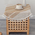 24 Inch Small Waterproof Cotton Linen Washable Tablecloth Farmhouse Wrinkle Free Round Burlap Table Cloths Coffee Heavy