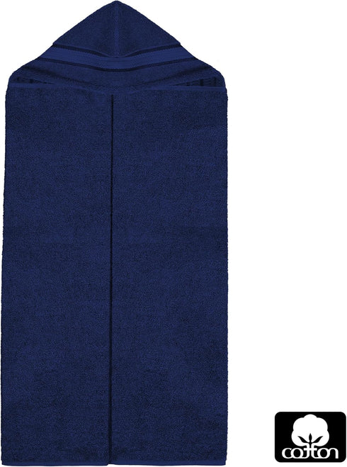 ORIGINAL KIDS 100% 30 54 Hooded Bath Towel Wrap - Ultra Soft Cotton Terry Large Oversized Hooded Kids Towel with Border