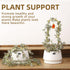 2PCS Small Plant Gold Trellis Indoor, Mini Metal Houseplant Decor Support for Potted Ivy Vine, Boho Garden Decorative