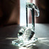 QFkris 5'' Height Crystal Eighth Note Figurines, Collectibles Glass Musical Sculpture Statue for Home Piano Guitar Gifts