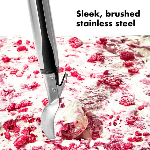 Stainless Steel Ice Cream Scoop with Lever Release