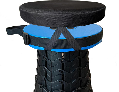 Outward Gear 9.85IN Seat Cushion for Telescopic Stools Collapsible Chair Pads Fit Standard Round Retractable Folding