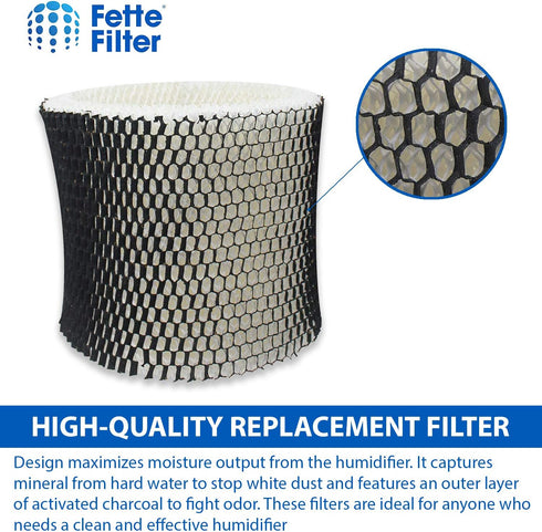 Fette Filter HWF-64 Wick Replacement Compatible with Holmes HWF64 for Models HM-1645, HM-1730, HM-1745, HM-1750,