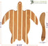 Totally Bamboo Sea Turtle Charcuterie Board Gift Set with Spreader Knife, 11-1/2" x 8-5/8"