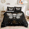 HOSIMA Butterfly Bedding Set for Girls Gothic Skull Boho Comforter Cover Decor