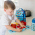 Set 3 Wildkin Nesting Food Containers for Kids Stackable, Airtight & Dishwasher Safe - of - Trains, Planes & Trucks