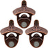 Nautical Wall Mounted Bottle Opener with Magnets, Antique Copper Magnetic Anchor Beer Cap Opener (Pack of 3)