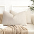 YCOLL Farmhouse Pillow Covers 12x20, Modern Accent Lumbar Throw Pillow Covers Set
