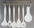 Reston Lloyd 05306M Calypso Basics Melamine Spoon, White, Pack of 6
