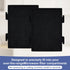 8 Pack Replacement Air Filters for Microwave Oven - Premium Activated Charcoal Filters Compatible with Whirlpool