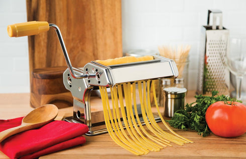 57666 8 14 6.5 inches Fox Run Pasta Maker Machine/Roller, Stainless Steel x x