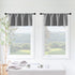 XTMYI Waterproof Blackout Fabric 14 Inch Valances for Windows 2 Pack, Light Grey
