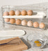 Auto Rolling Fridge Egg Organizer, Space Saving Eggs Dispenser for Refrigerator Storage, Home Egg Holder