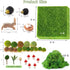 QuarenDen 36Pcs, 6in 6in Miniature Garden Accessories, x Fairy Artificial Grass, Fake Moss, Mini Fairy Garden Grass