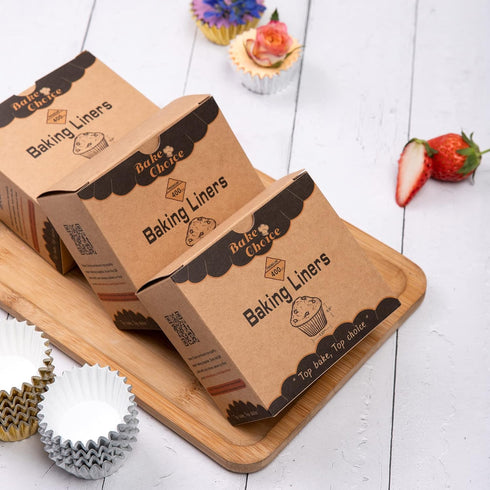 Non-Stick 400pcs Gold Mini Cupcake Liners for Baking, Mini Size Foil Muffin Liners, Christmas Cupcake Liners