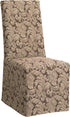 SureFit Scroll Dining Chair Slipcover - Long Skirt and Back Ties, Full