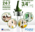 2Pack BPAFree Olive Oil Bottle Spouts, Leakproof Olive Oil Dispenser Spout with Hygienic OneHand Open/Close, Dust Cap