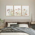 Set 3, 12 16 Inch MTFBWY Wildflower Framed Canvas Wall Art of Nursery Floral Botanical Watercolor Prints, Lightweight