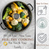 Moss & Stone 12 Inch Large Skillet with Lid, 5 Quart Nonstick Deep Frying Pan, Dishwasher & Oven Safe, PFOA Free