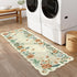 2x5 (2x5ft,Beige) Lahome Floral Kitchen Runner Rug, Rug Runners for Hallways Non Slip Ultra-Thin Soft Washable Carpet