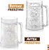 16 oz Beer Mugs for Freezer, Double Wall Insulated Plastic Glasses Perfect Frozen Beer Mugs for Home Bar Accessories,