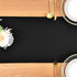 90 Inches 12X90 Inch Farmhouse Black Table Runner Dining Table Runners Long Coffee Table Runner for Dresser Living Room
