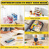 9 Pack Storage(L,2S,6Mini) Clear Hard Shell Zipper Case,Waterproof Toiletry Cosmetic Bag,Toy Organizers and Storage