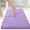smiry Memory Foam Bath Mat 30" x 20", Extra Soft Absorbent Non Slip Bathroom Rug for Shower Floors, Purple