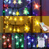 33ft Star String Lights Battery Operated, RGB+Warm White Color Changing Fairy String