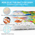 Elisstaence 40"x16" Upgrade Cartoon Baby Bath Mat Non Slip - Extra Long Bathtub Mat for Baby Eco Friendly Durable Bath