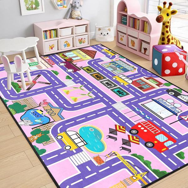 Car Rugs for Kids Toy Cars - Car Track Carpet for Boys